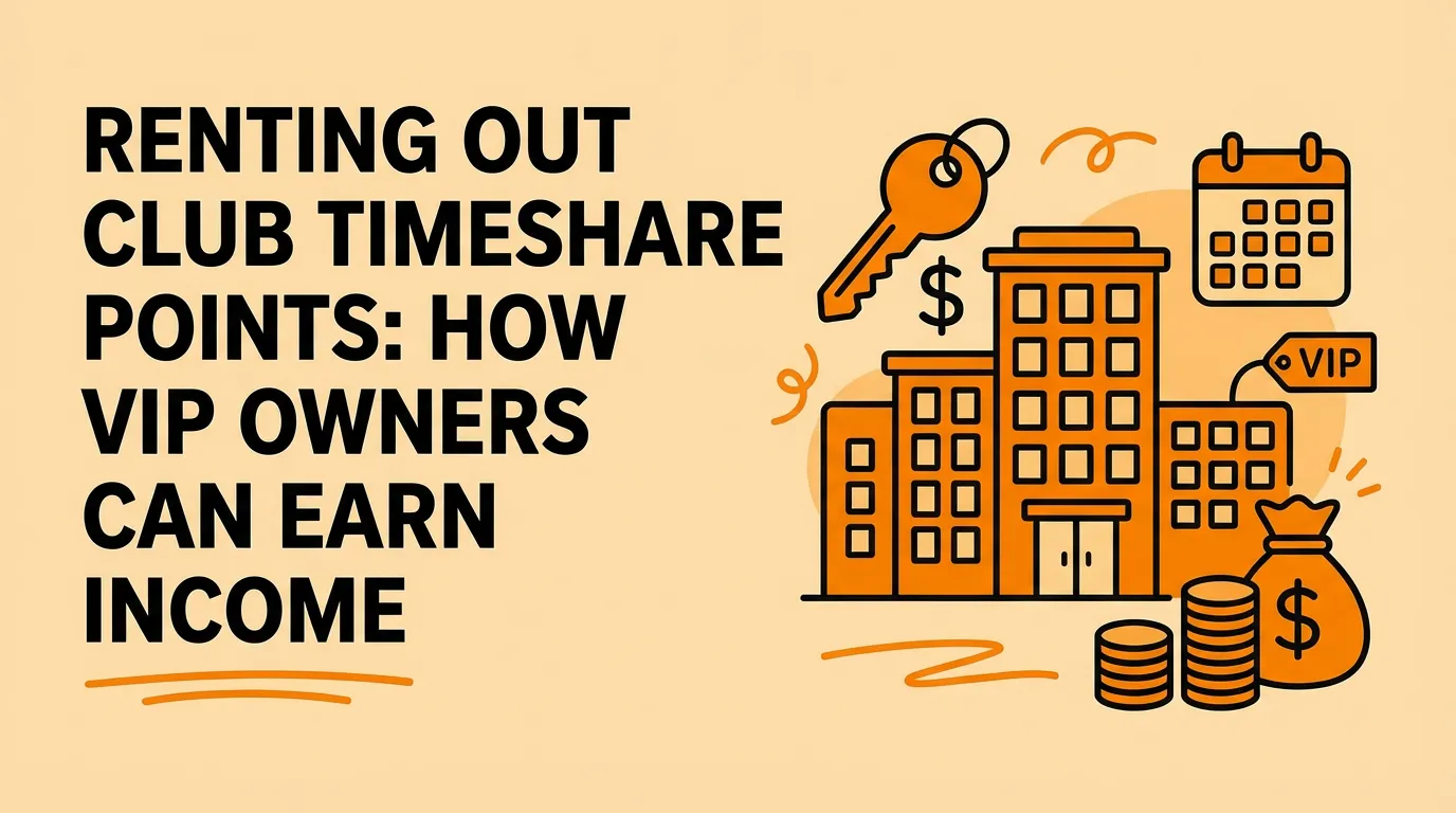 Renting Out Club Timeshare Points: How VIP Owners Can Earn Income